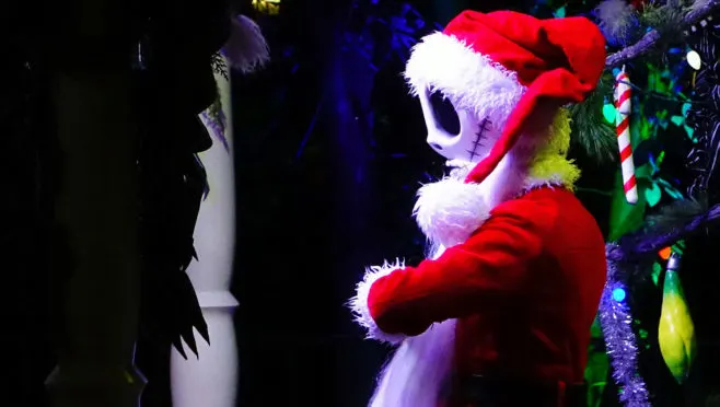 Jack Skellington as Sandy Claws Mickey's Very Merry Christmas Party 2016