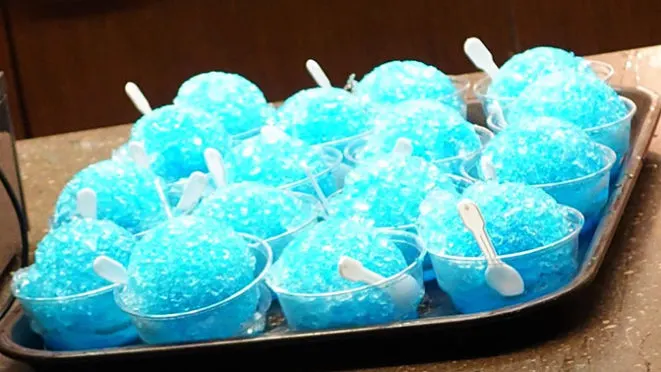 Snow Cones at Mickey's Very Merry Christmas Party 2016