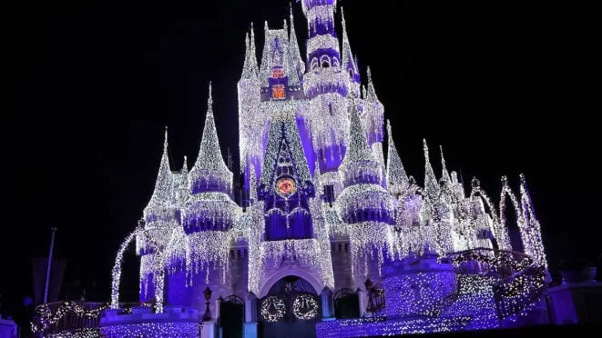 Castle Lighting at Mickey's Very Merry Christmas Party 2016