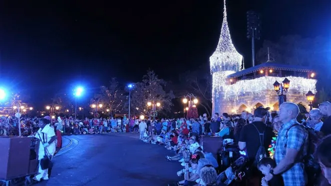 Castle Lighting at Mickey's Very Merry Christmas Party 2016
