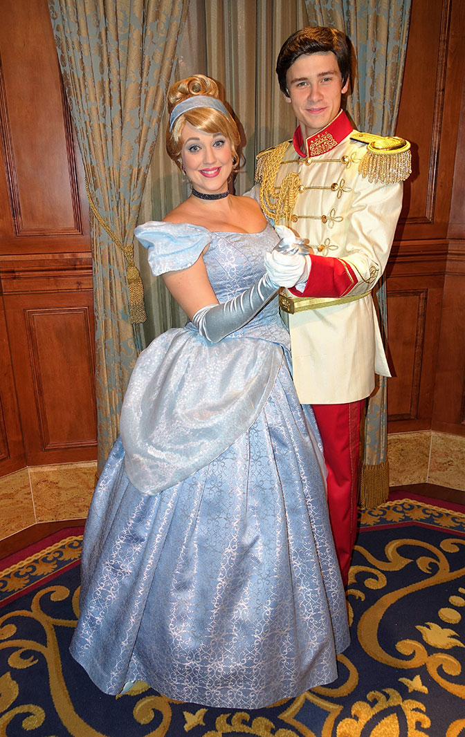 Cinderella and Prince Charming at Mickey's Very Merry Christmas Party 2016