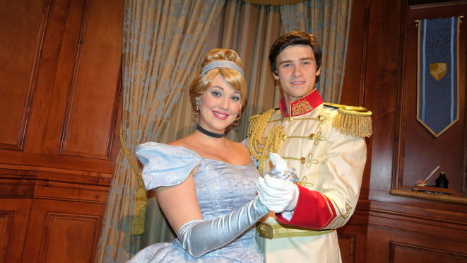 Cinderella and Prince Charming at Mickey's Very Merry Christmas Party 2016