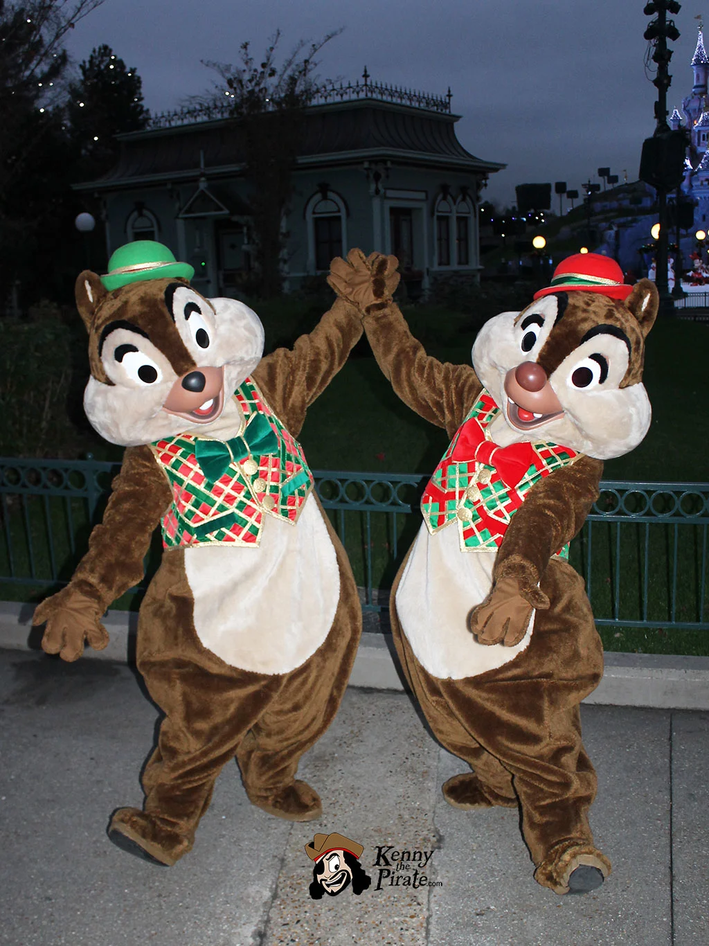 Chip n Dale Christmas Disneyland Paris Character Meet