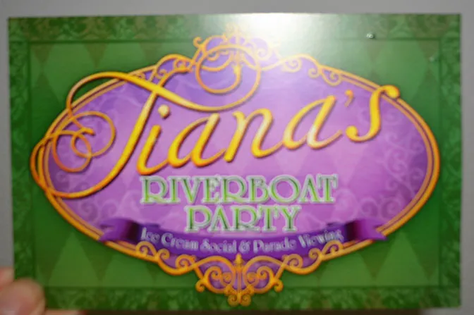 Tiana's Riverboat Party Ice Cream Social and Parade Viewing