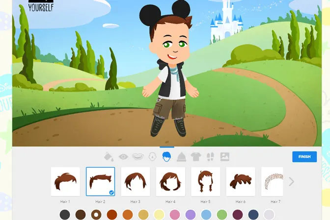 Disney Yourself hair