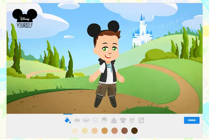 Disney Yourself skin tone