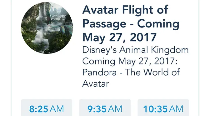 First look at Pandora Fastpass+ Tiers and Animal Kingdom park hours extended