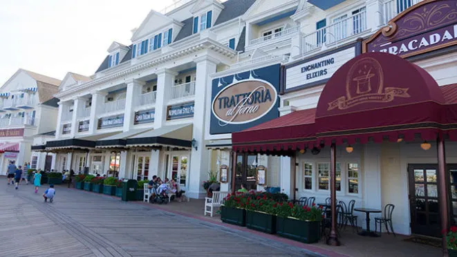 Bon Voyage Adventure Breakfast at Trattoria al Forno on Disney World Boardwalk