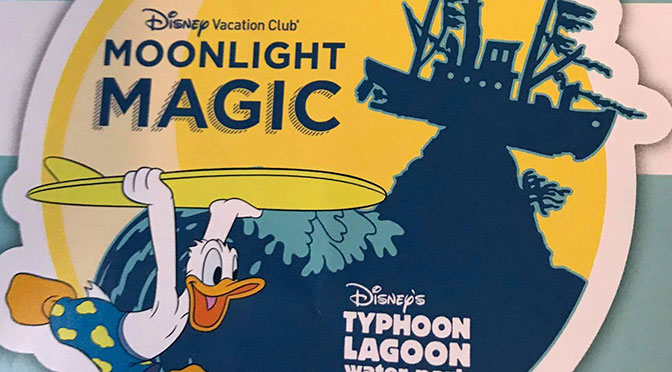 DVC Moonlight Madness Typhoon Lagoon June 2017 including Sebastian, Tourist Genie and Donald Duck