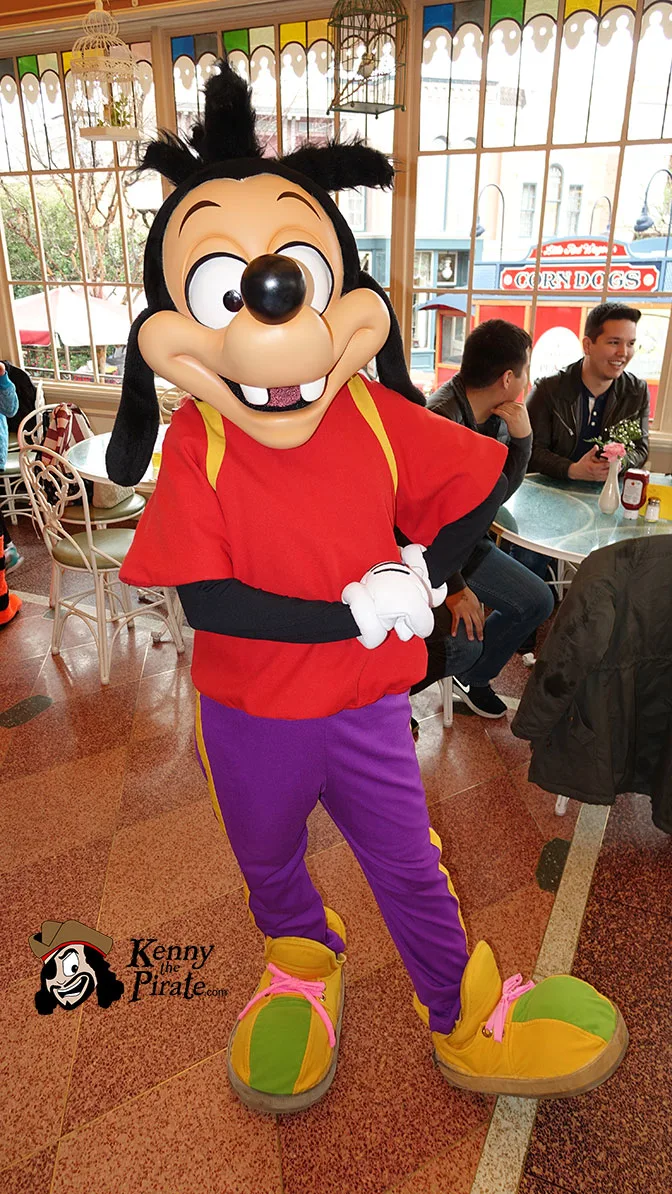 Max Goof at Minnie and Friends Breakfast in the Park at the Plaza Inn Disneyland