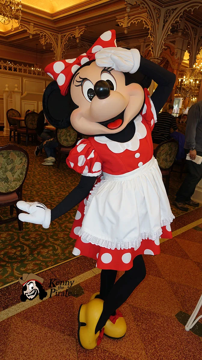 Minnie Mouse at Minnie and Friends Breakfast in the Park at the Plaza Inn Disneyland