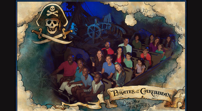 Pirates of the Caribbean to offer an on-ride photo opportunity!