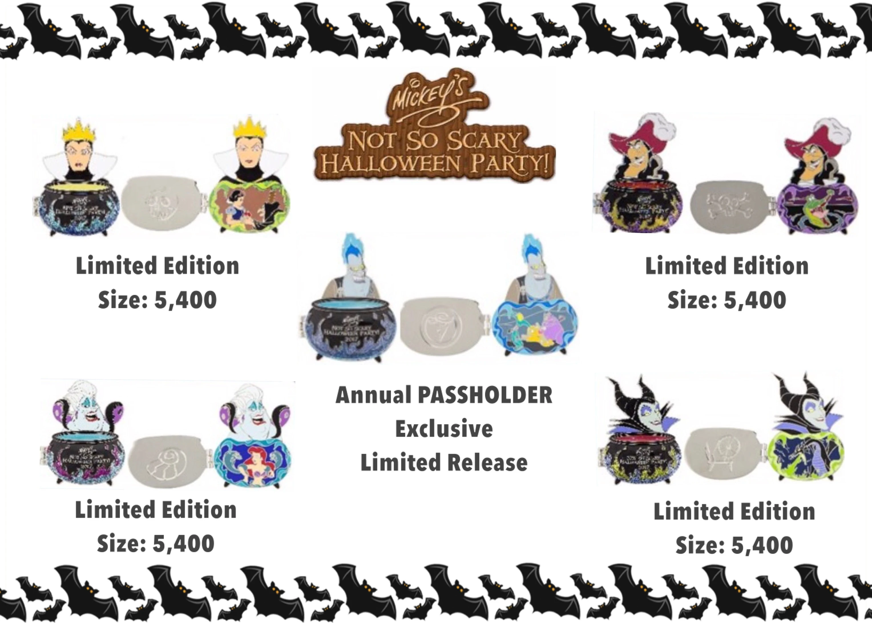 First Look at Mickey's Not So Scary Halloween Party Trading Pins