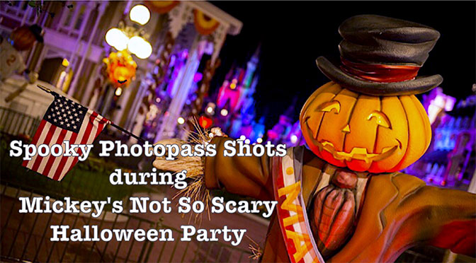 Spooky Photopass Shots during Mickey's Not So Scary Halloween Party