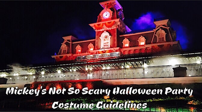 Mickey's Not So Scary Halloween Party Costume Guidelines