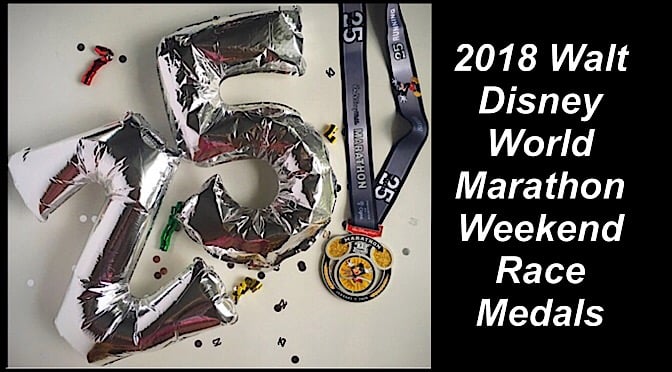 2018 Walt Disney World Marathon Weekend Race Medals