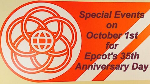 Special Events  on  October 1st  for  Epcot’s 35th  Anniversary Day