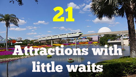 21 Attractions you can do at Walt Disney World with little or no waiting