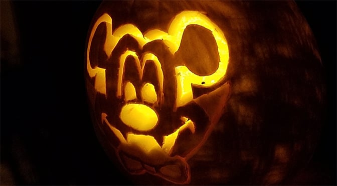 How we created our Vampire Mickey Pumpkin Jack-o-lantern