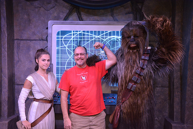 Rey has begun meeting guests at Disneyland!