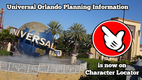 Universal Orlando Planning Information is Now on Character Locator!