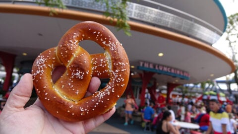 A new pretzel option comes to Tomorrowland’s The Lunching Pad
