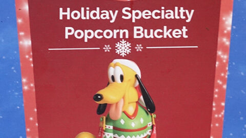 Adorable new Pluto Christmas Season popcorn bucket arrives at Disney World