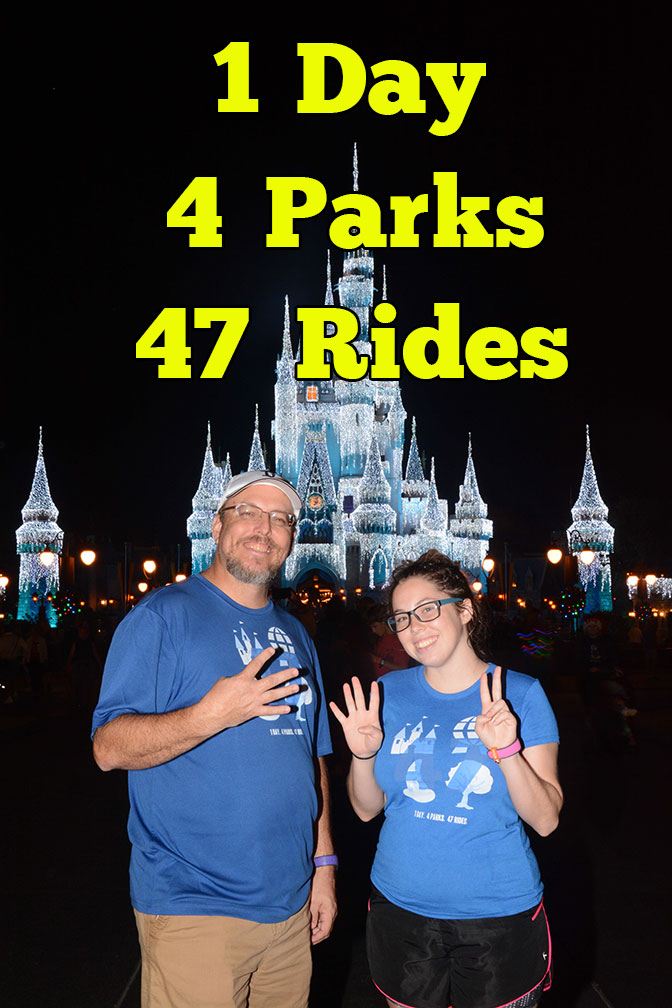 How a Father and Daugther rode every ride in Walt Disney World in a Single Day with Parkeology WDW47 Challenge