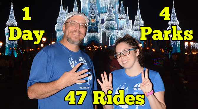 How a Father and Daugther rode every ride in Walt Disney World in a Single Day with Parkeology WDW47 Challenge