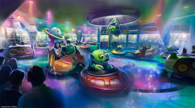 New Alien Swirling Saucers artwork and comment on possible Hollywood Studios name change