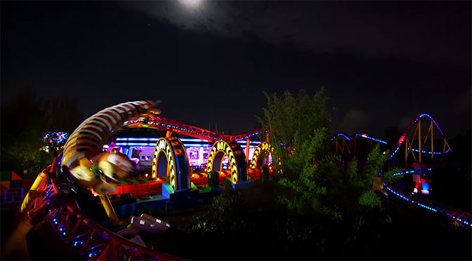 Disney Parks presents a First Look at Toy Story Land after dark