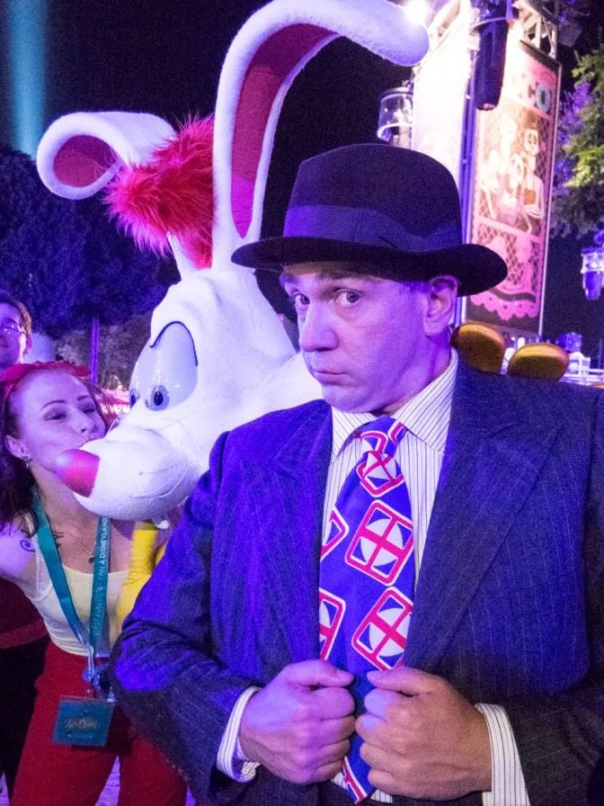 Eddie Valiant and Roger Rabbit at Fandaze in Disneyland Paris 2018