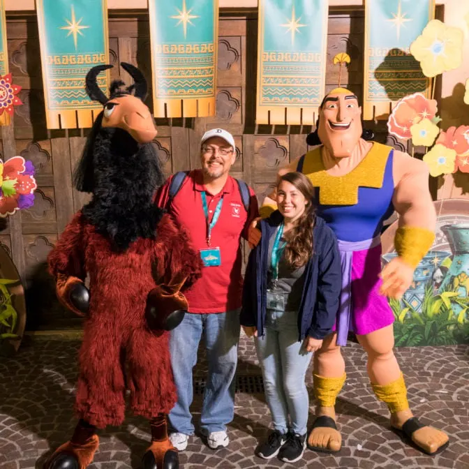 Kuzco and Kronk at Fandaze in Disneyland Paris 2018