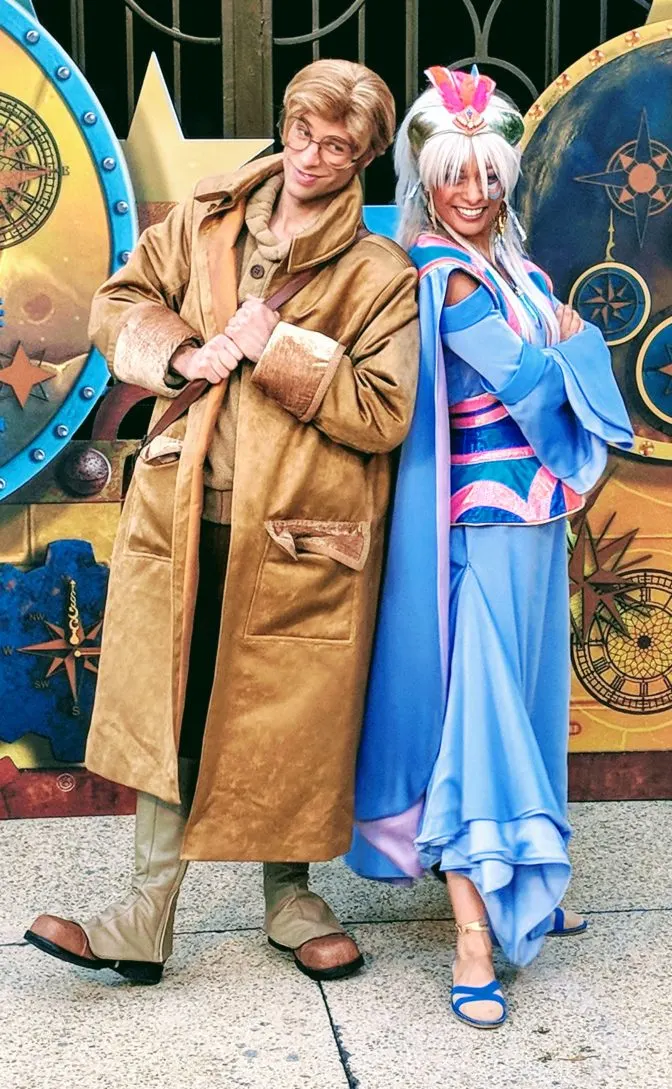 Milo and Kida from Atlantis at Fandaze in Disneyland Paris 2018 (2)