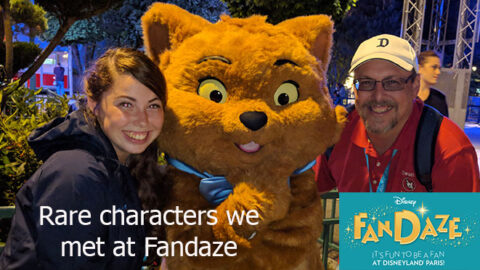 Rare characters we met at Fandaze in Disneyland Paris – Our Experience