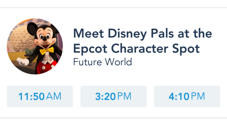 Epcot Character Spot Fastpass+ is moving to Tier ONE