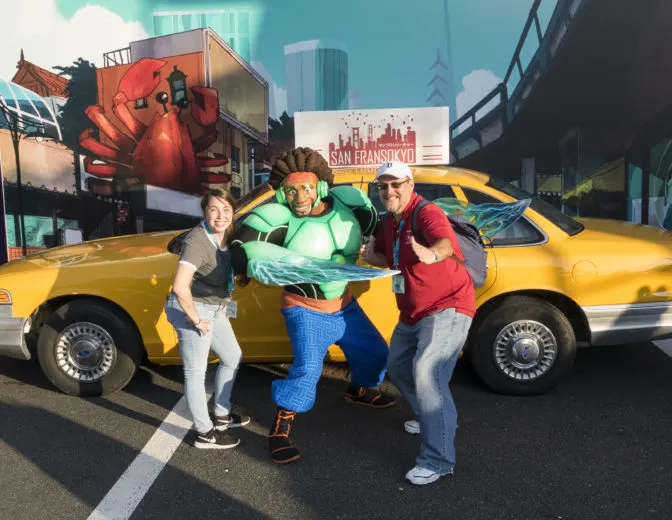 Wasabi from Big Hero 6 at Fandaze in Disneyland Paris 2018