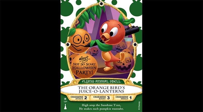 Orange Bird Sorcerers of the Magic Kingdom Card coming to Mickey's Not So Scary Halloween Party