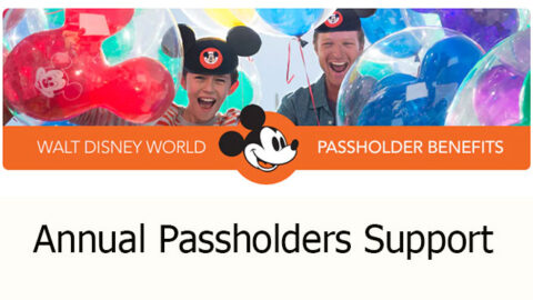Disney World Annual Passholders receive online, phone and email support services