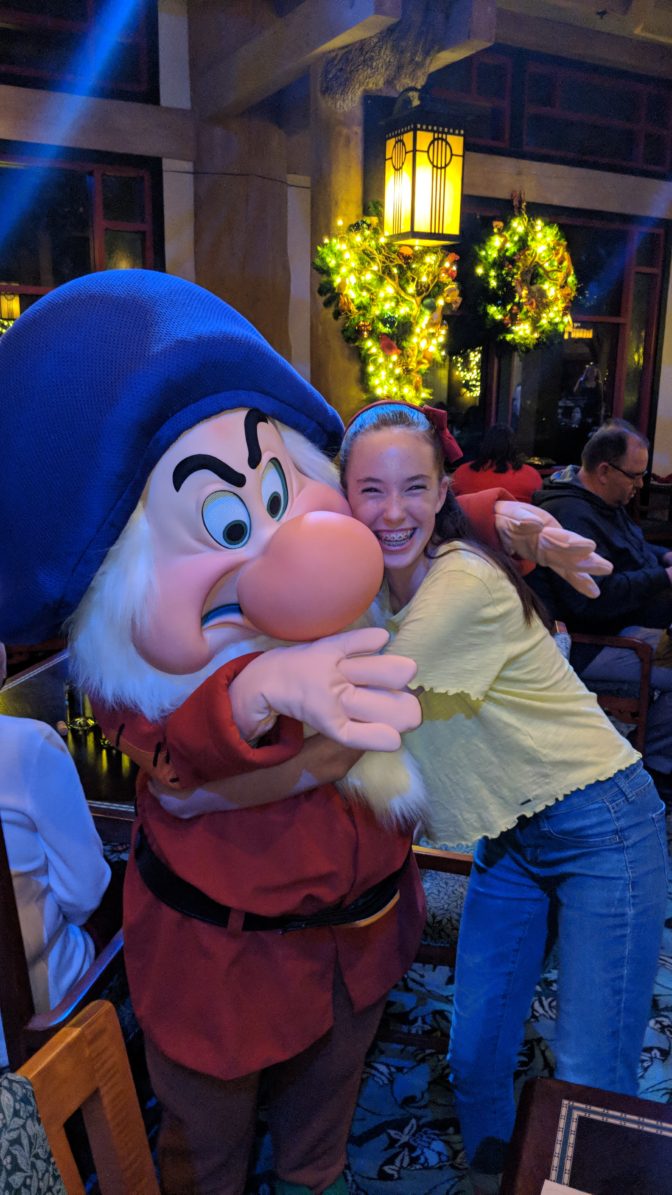 Grumpy at Artist Point Storybook Dining at Disney's Wilderness Lodge