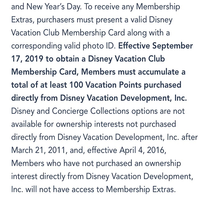 DVC minimum points increase