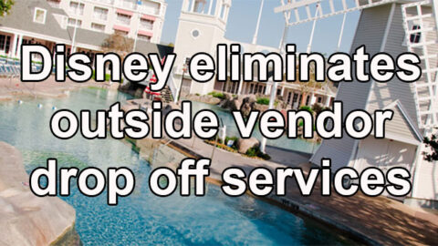 Disney World eliminates outside vendor drop off services