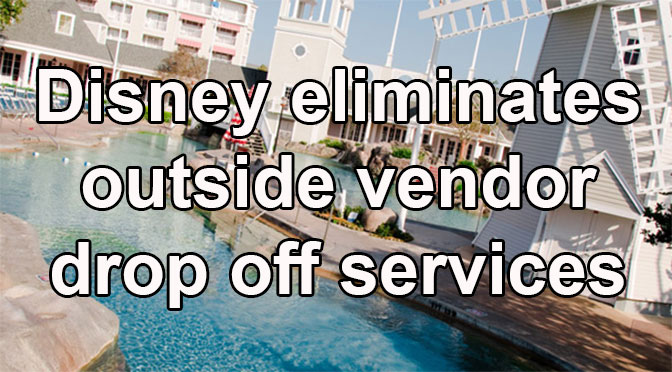 Disney World eliminates outside vendor drop off services