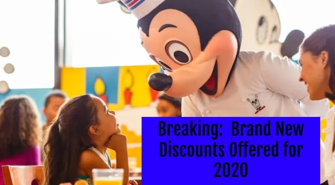 BREAKING: New 2020 Walt Disney World Discounts Offered