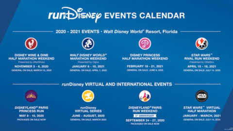Disney Releases runDisney calendar for 2020-2021