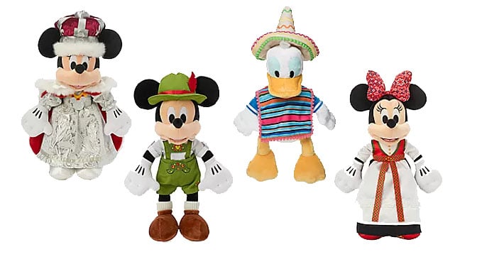 New World Showcase Nations Mickey and Friends Plush Collection