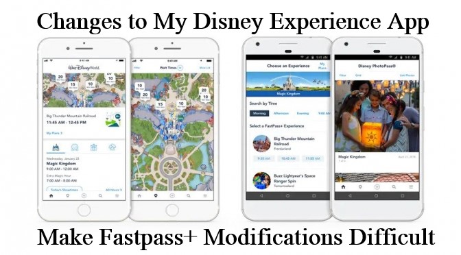 New My Disney Experience Update Makes Changing Fastpasses More Difficult