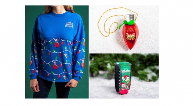 Chip and Dale Featured on 2019 Epcot Festival of the Holidays Merchandise