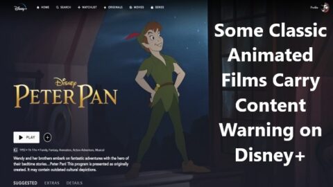 Some Classic Animated Films Carry Content Warning on Disney+