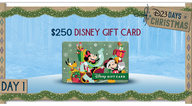 D23 Days of Christmas Sweepstakes: $250 Disney Gift Card up for Grabs!